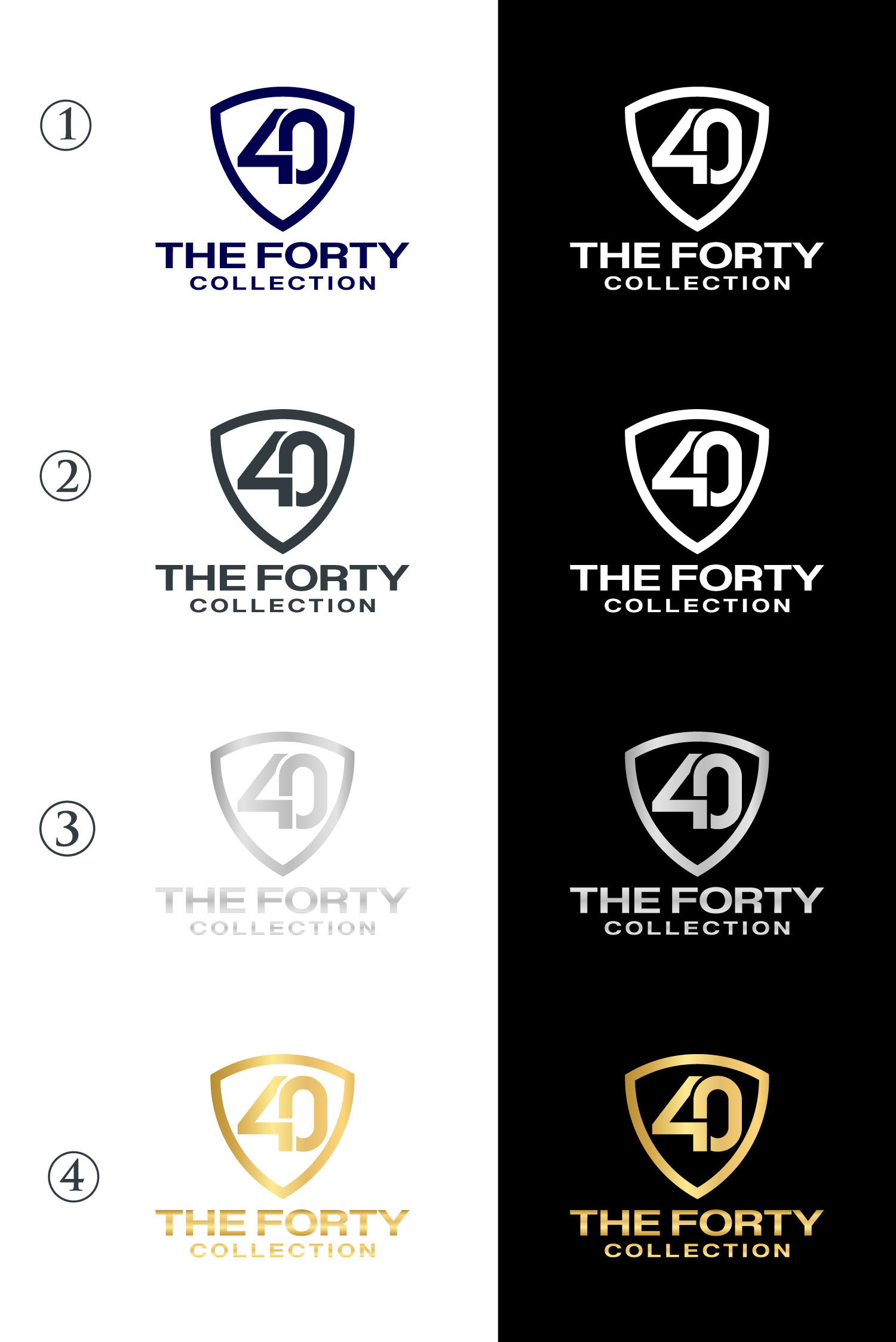 Logo Design by Mi Design1 for The Forty Collection  | Design #35975339