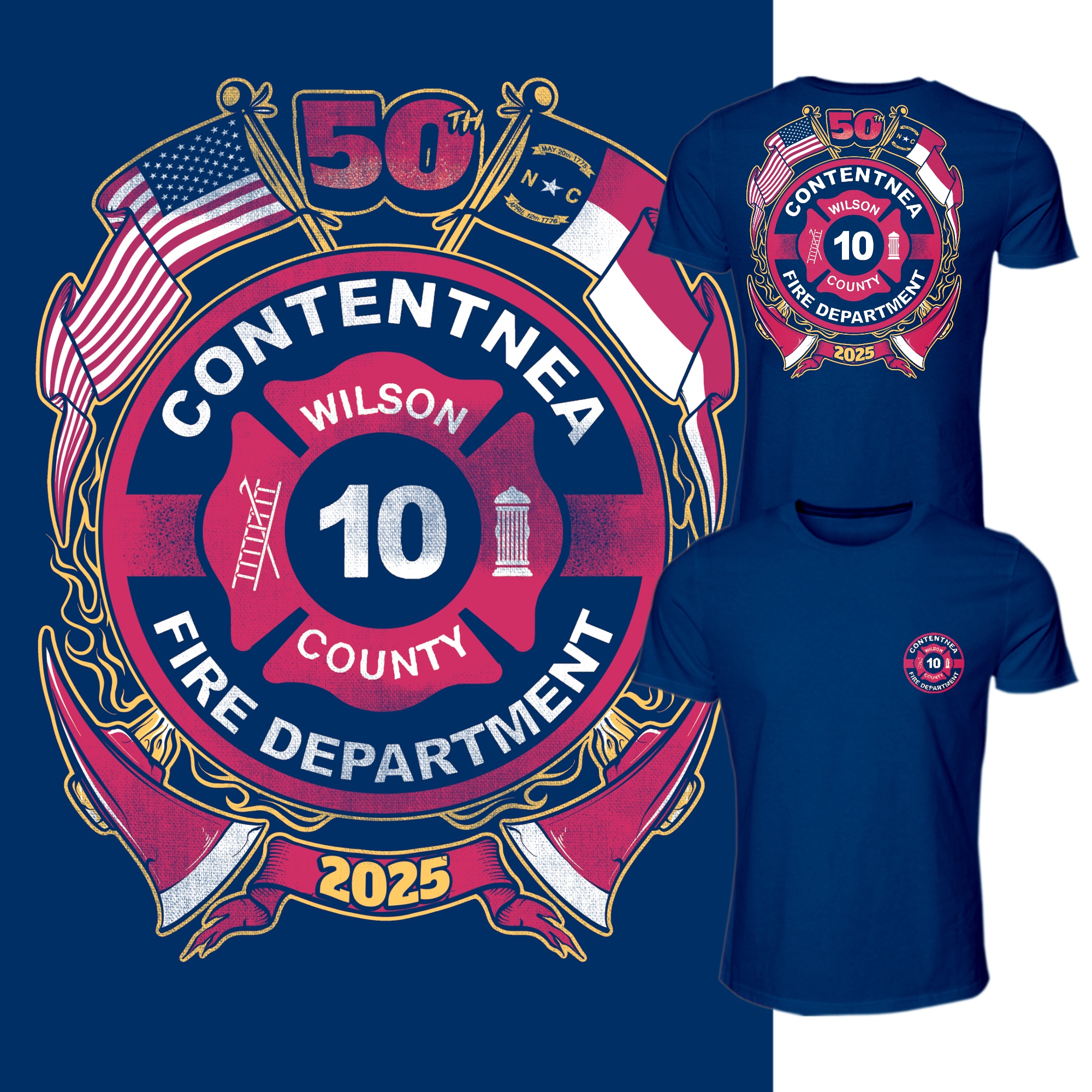 T-shirt Design by Falih A for Contentnea Volunteer Fire Department | Design #35911447