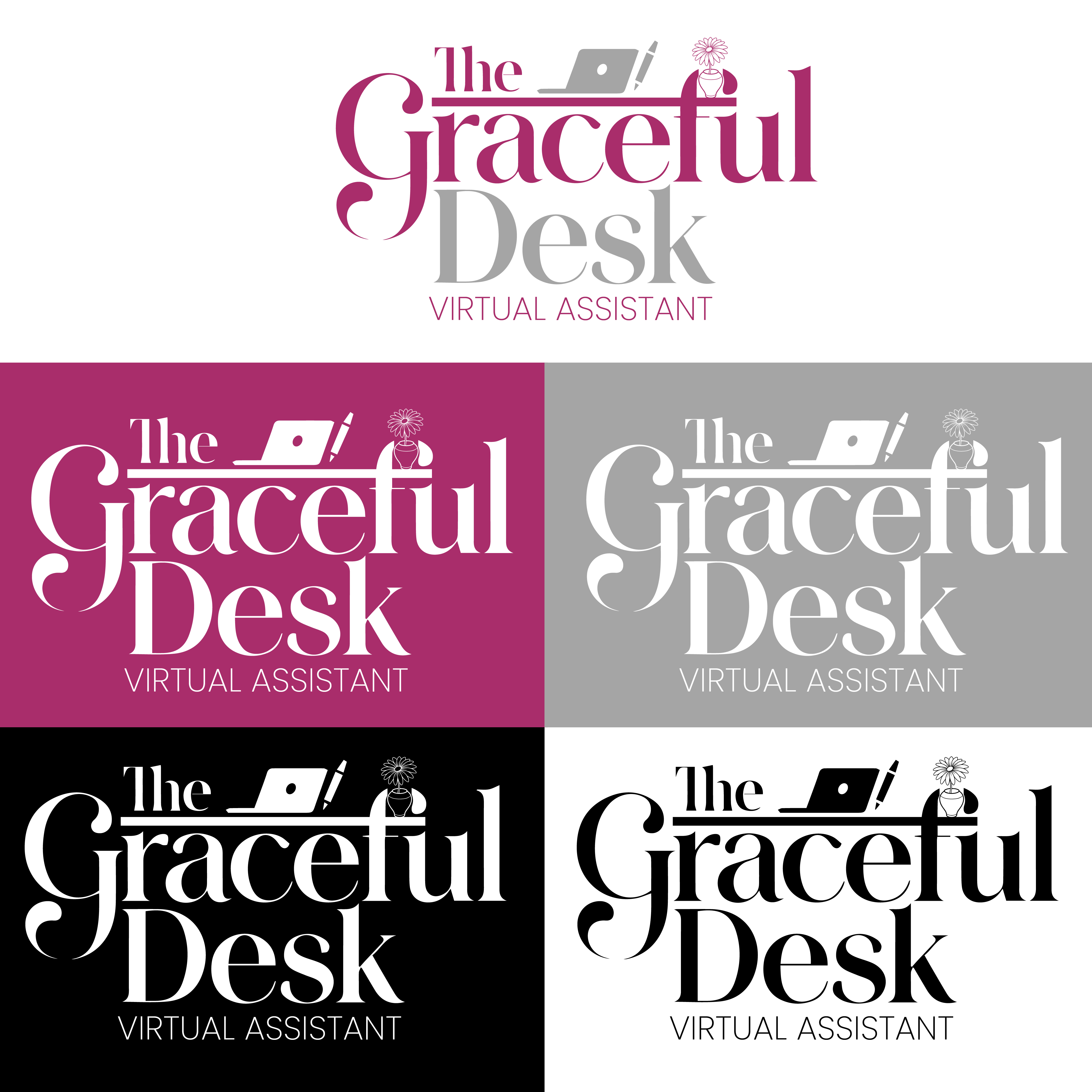 Logo Design by Shariqology for The Graceful Desk | Design #35940278