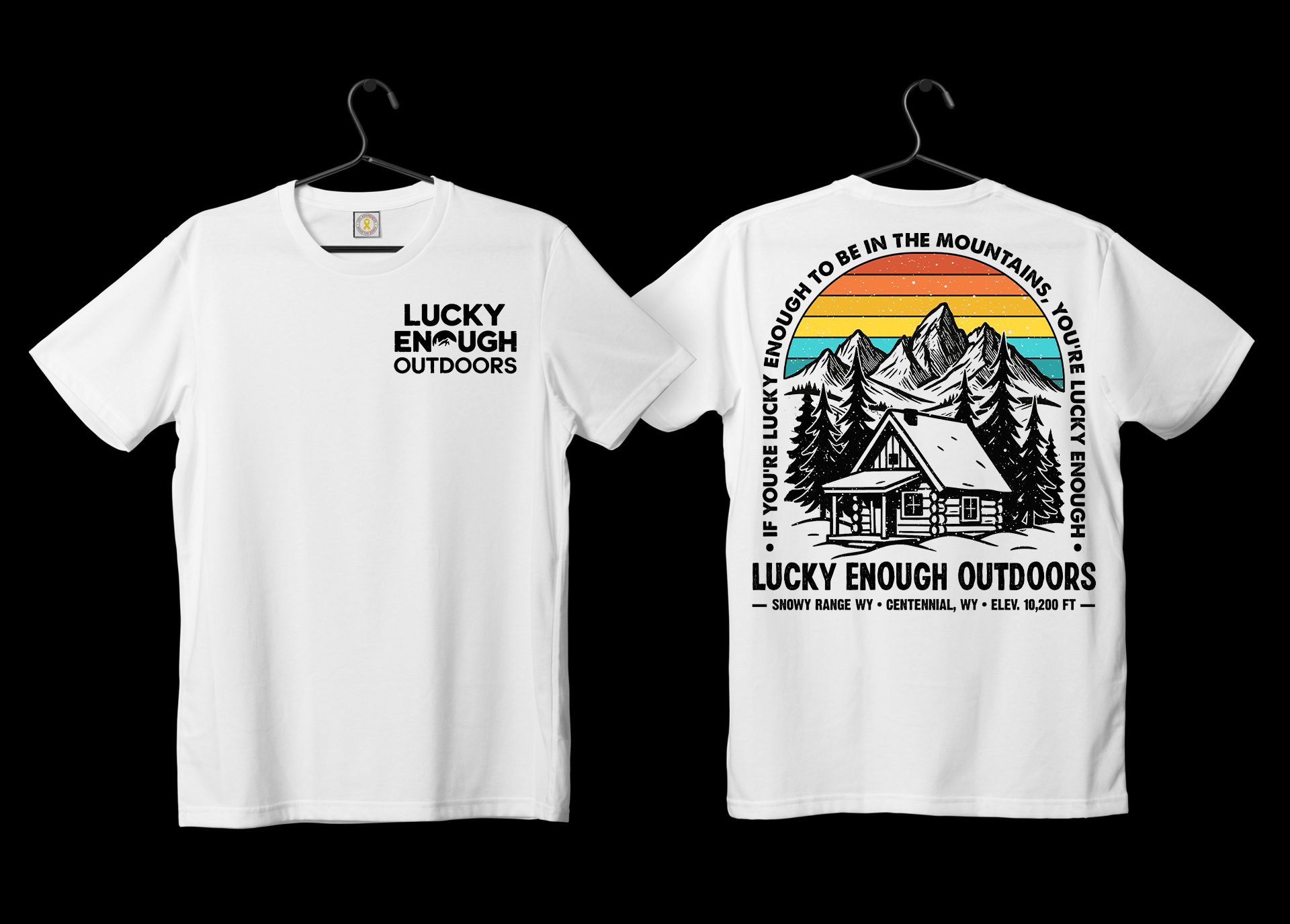 T-shirt Design by Elsa Designs for Lucky Enough Outdoors | Design #35928840