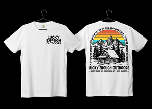 Design de T-shirt par Elsa Designs pour Lucky Enough Outdoors | Design #35928840