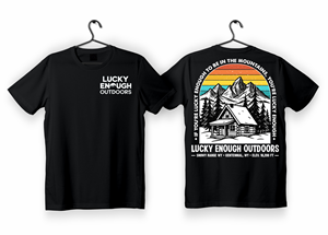 T-shirt Design by Elsa Designs for Lucky Enough Outdoors | Design: #35930305