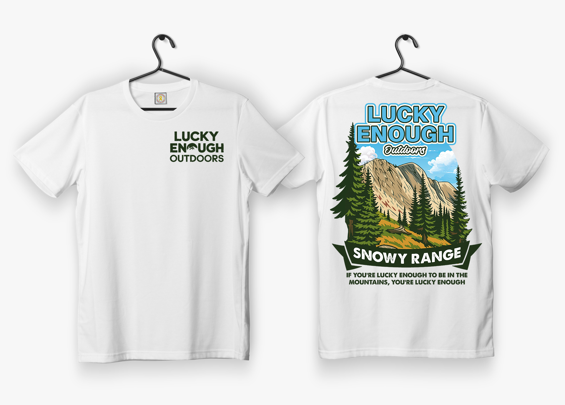Design de T-shirt par Elsa Designs pour Lucky Enough Outdoors | Design #35938153