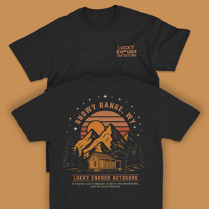 Diseño de Camiseta por Pixeo Design para Lucky Enough Outdoors | Diseño: #35929414