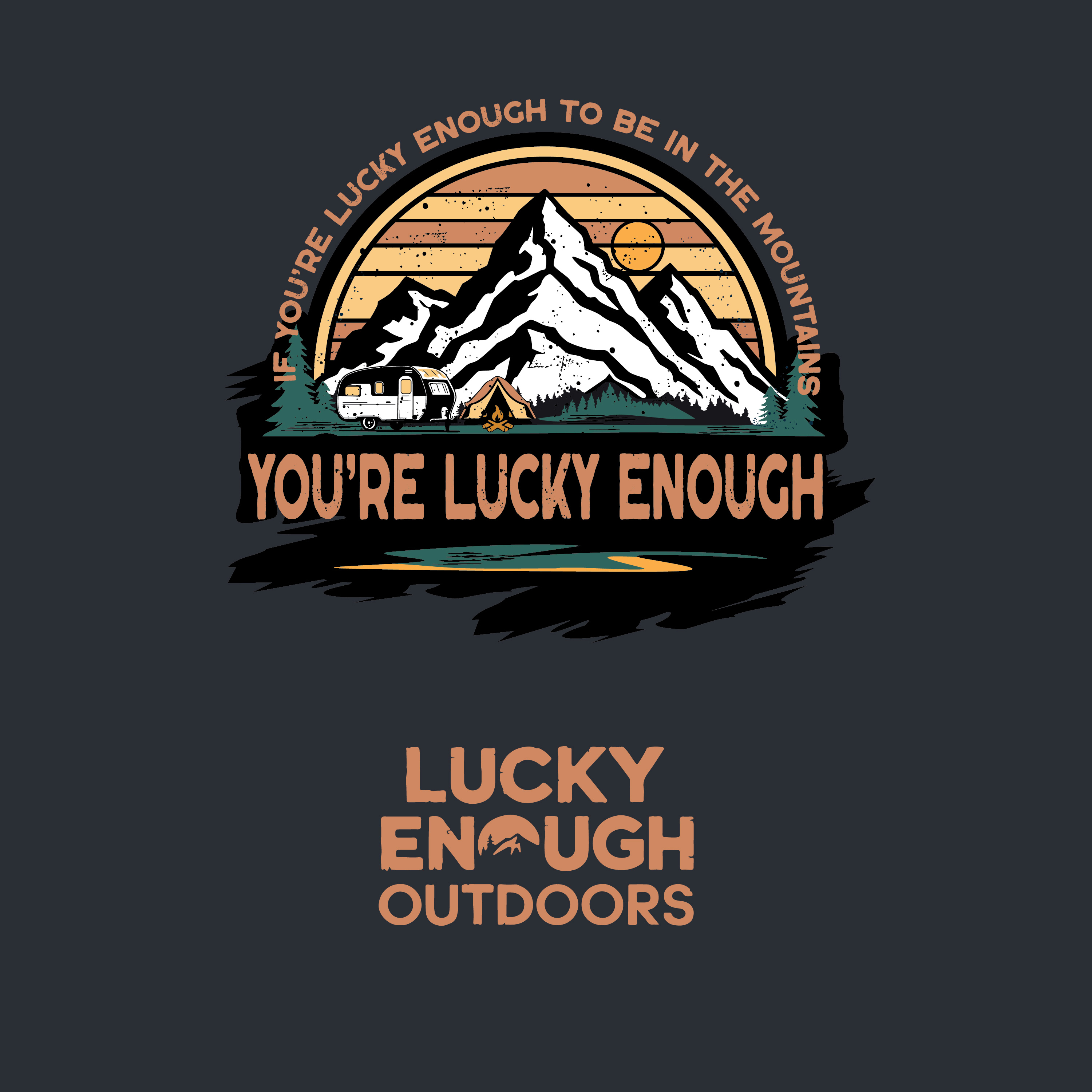 T-shirt Design by bethmage janaka for Lucky Enough Outdoors | Design #35929884