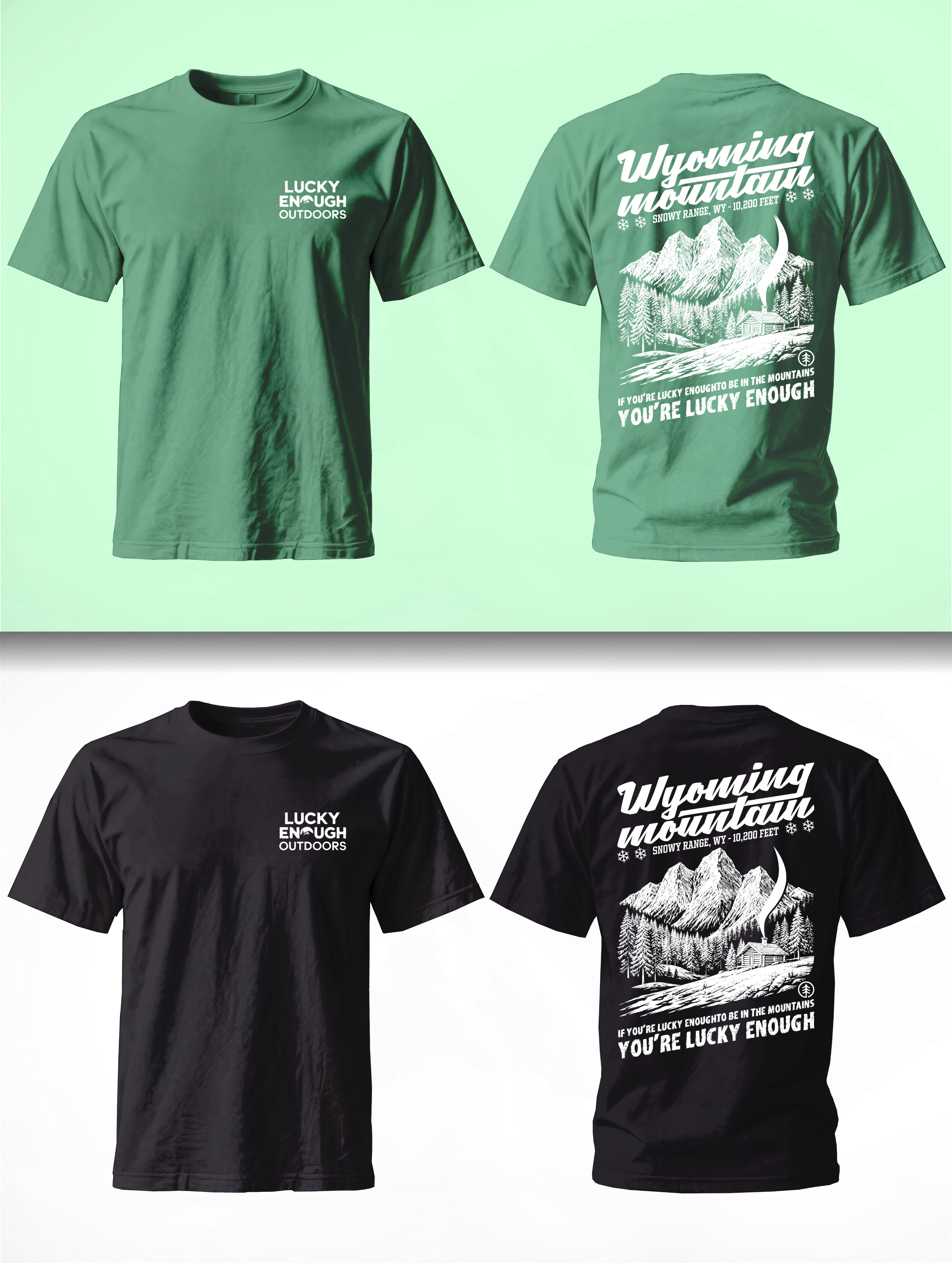 T-shirt Design by Musti.dsgn for Lucky Enough Outdoors | Design #35928710