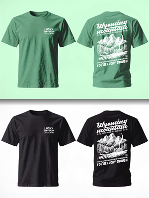 Design de T-shirt par Musti.dsgn pour Lucky Enough Outdoors | Design #35928710