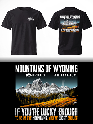 T-shirt Design by Musti.dsgn for Lucky Enough Outdoors | Design: #35930835