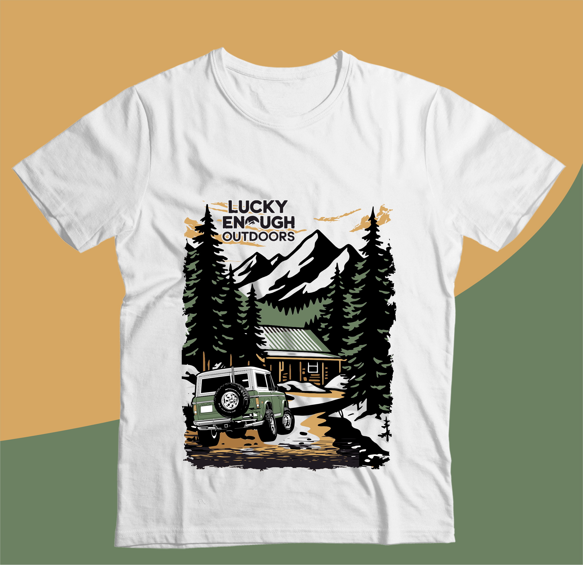T-shirt Design by Yakuza20 for Lucky Enough Outdoors | Design #35929934