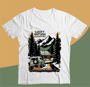 T-shirt Design by Yakuza20 for Lucky Enough Outdoors | Design: #35929934