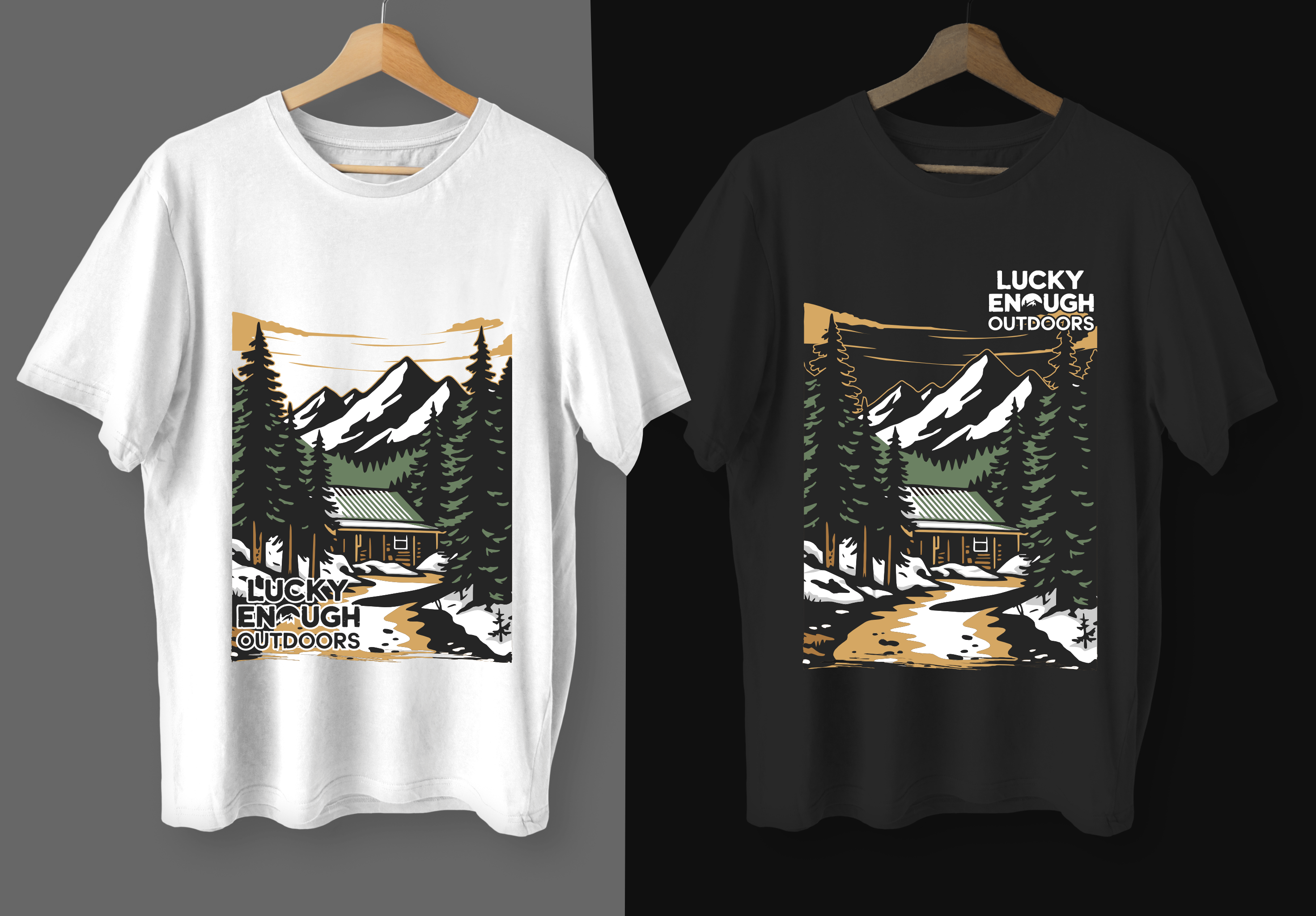 T-shirt Design by Yakuza20 for Lucky Enough Outdoors | Design #35929935