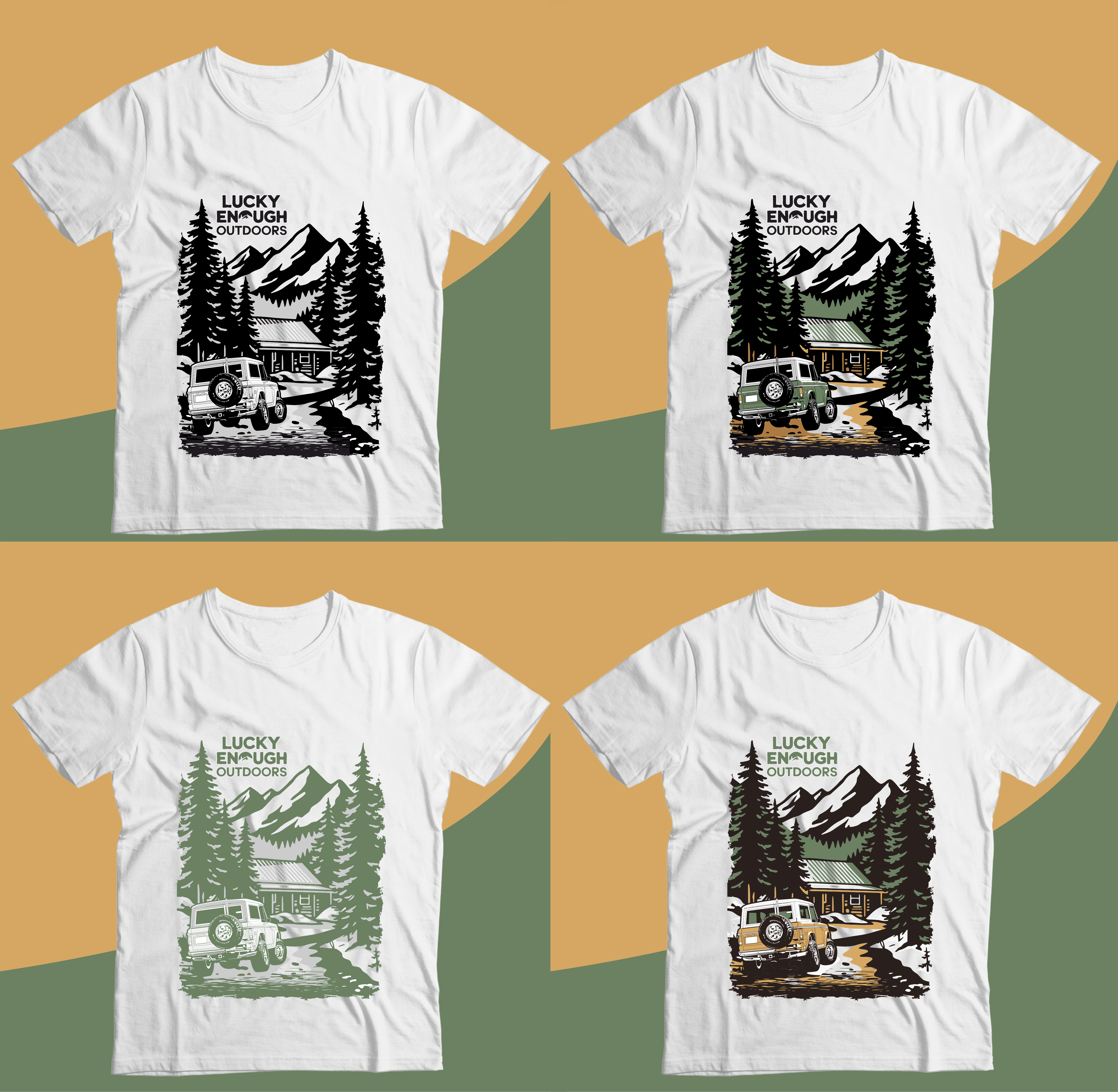 T-Shirt-Design von Yakuza20 für Lucky Enough Outdoors | Design #35930016