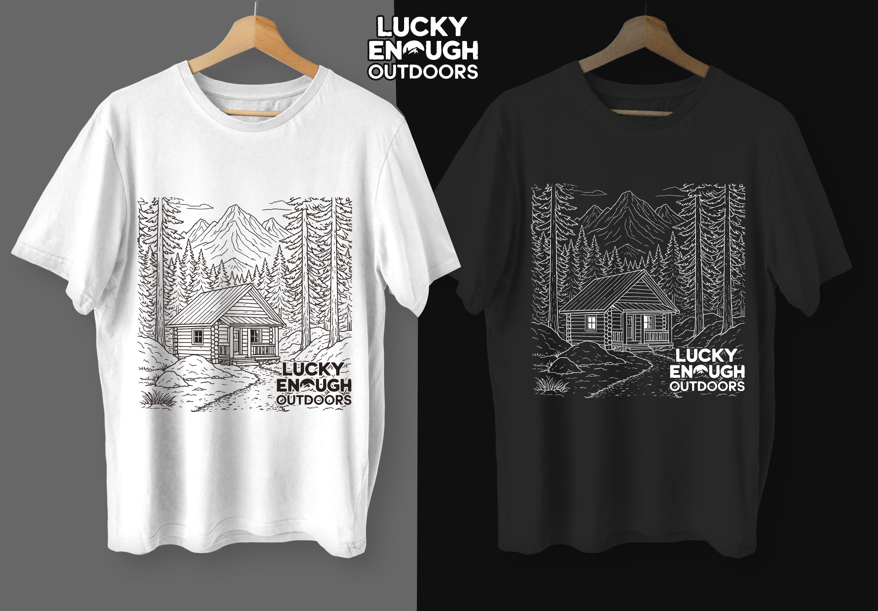 T-shirt Design by Yakuza20 for Lucky Enough Outdoors | Design #35930163