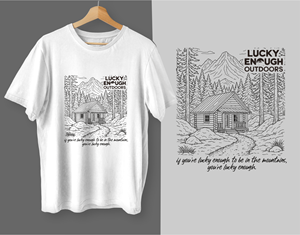 T-Shirt-Design von Yakuza20 für Lucky Enough Outdoors | Design: #35932827