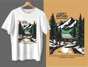 T-shirt Design by Yakuza20 for Lucky Enough Outdoors | Design: #35932853