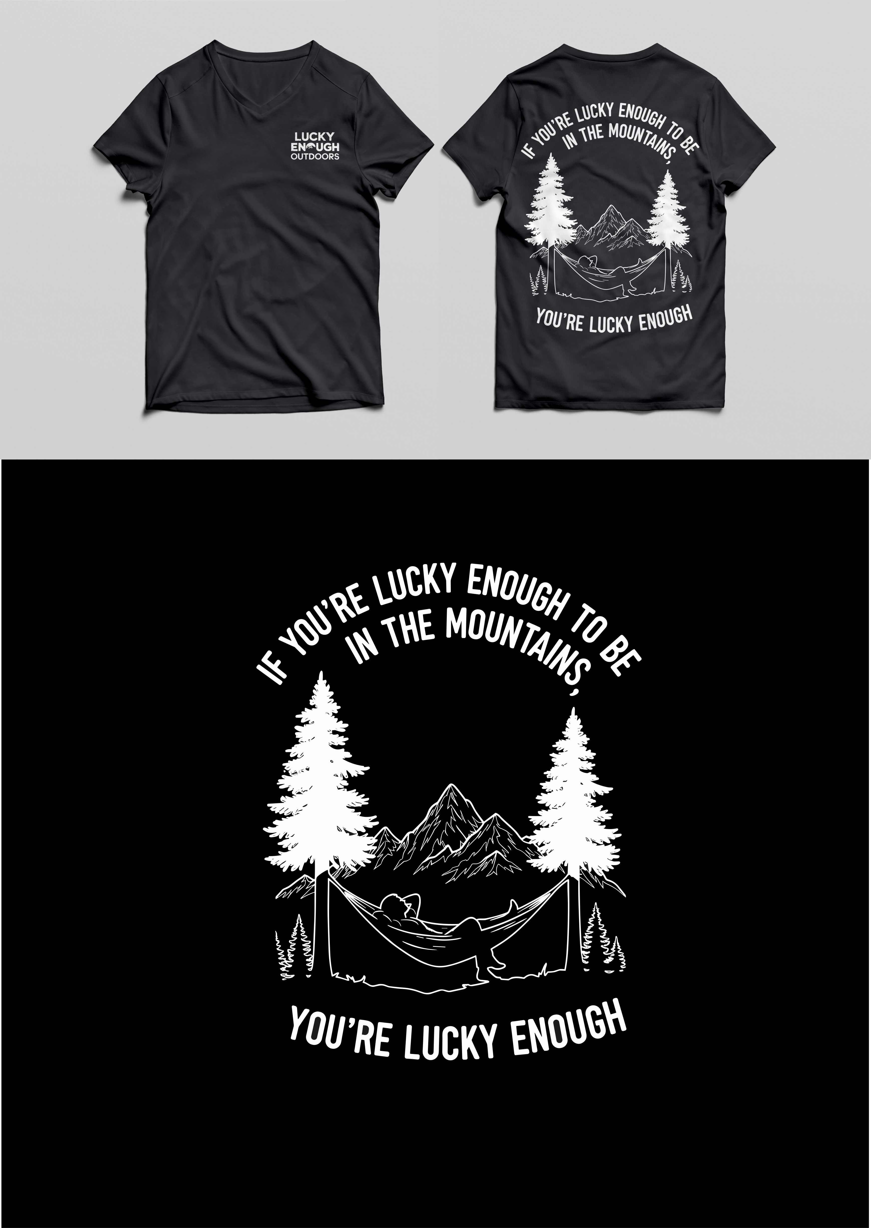 T-Shirt-Design von wahyurs 2 für Lucky Enough Outdoors | Design #35944433