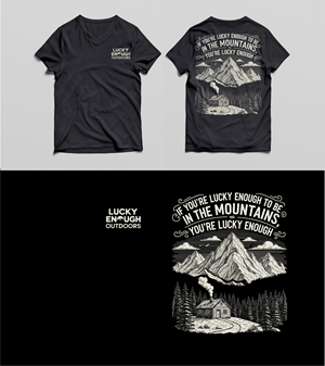 T-shirt Design by wahyurs 2 for Lucky Enough Outdoors | Design: #35944507