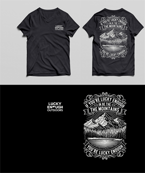 T-shirt Design by wahyurs 2 for Lucky Enough Outdoors | Design: #35944814