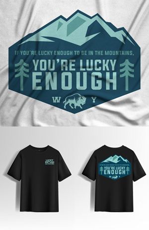 T-shirt Design by simple mind for Lucky Enough Outdoors | Design: #35925303