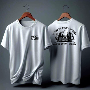 Diseño de Camiseta por tyaz 2 para Lucky Enough Outdoors | Diseño: #35924787