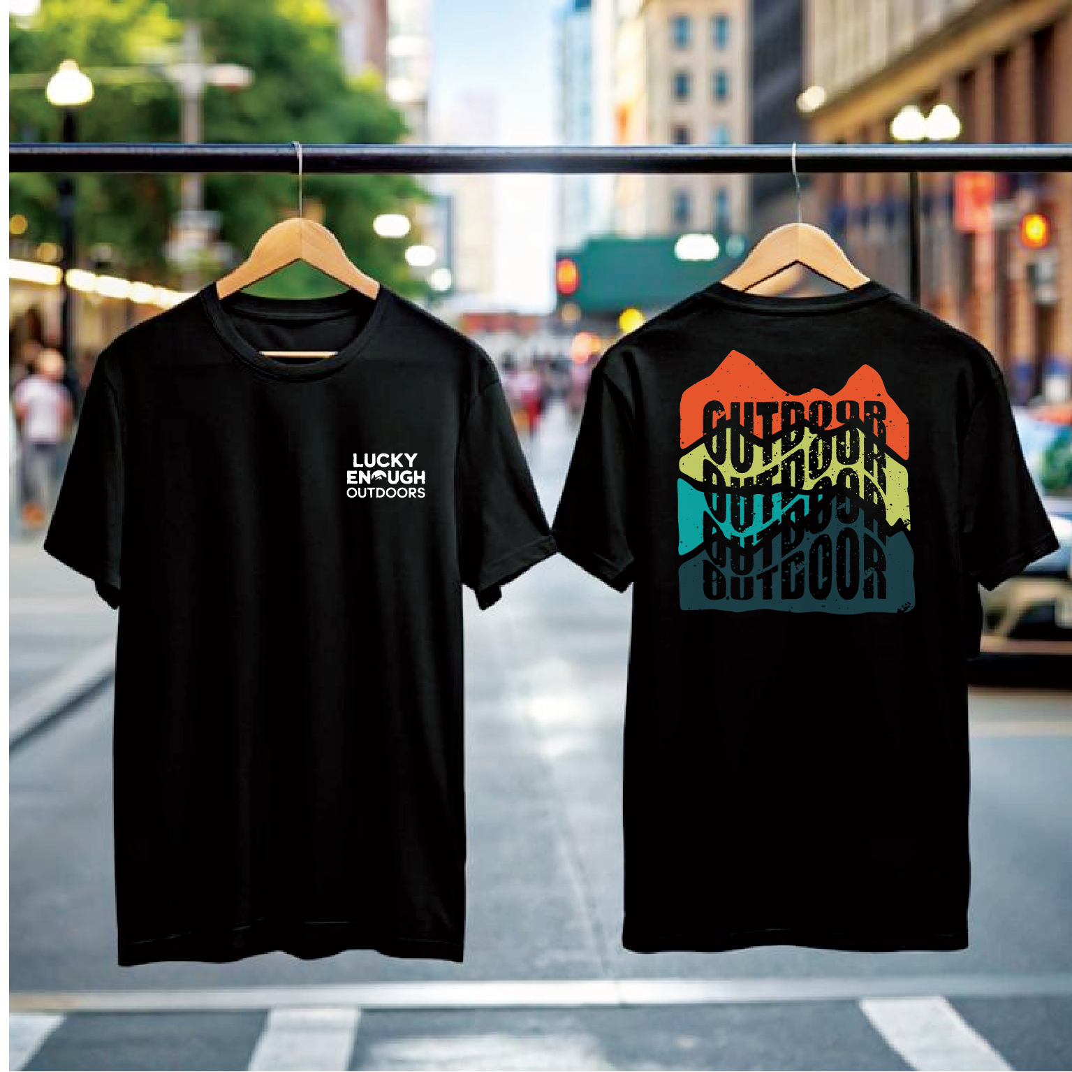 Design de T-shirt par tyaz 2 pour Lucky Enough Outdoors | Design #35954334