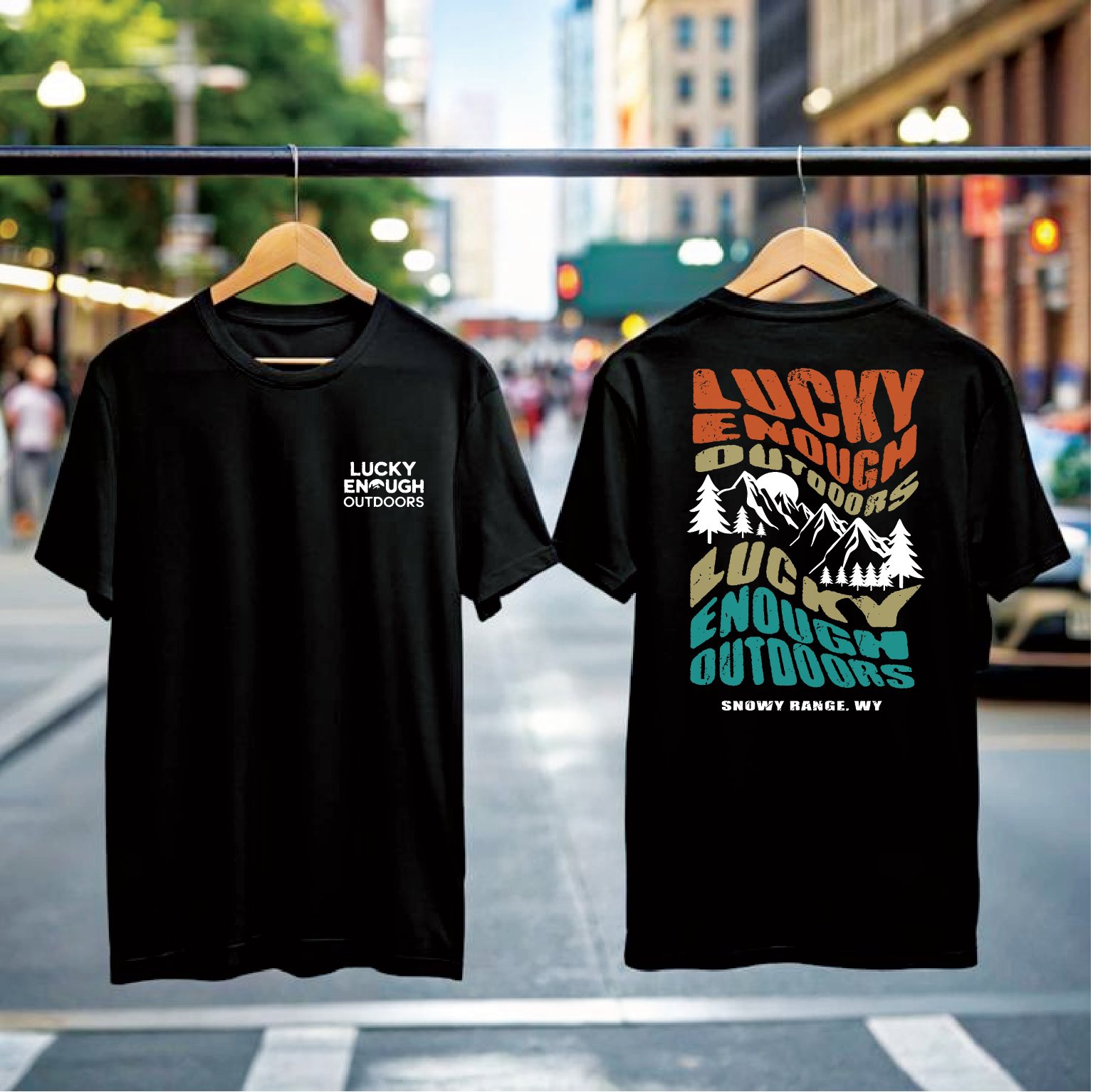 T-Shirt-Design von tyaz 2 für Lucky Enough Outdoors | Design #35954335