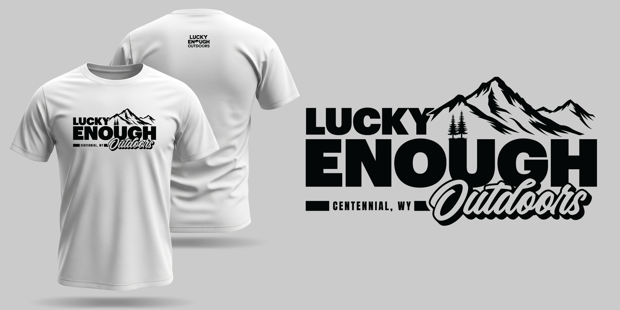T-Shirt-Design von Risallah für Lucky Enough Outdoors | Design #35926937