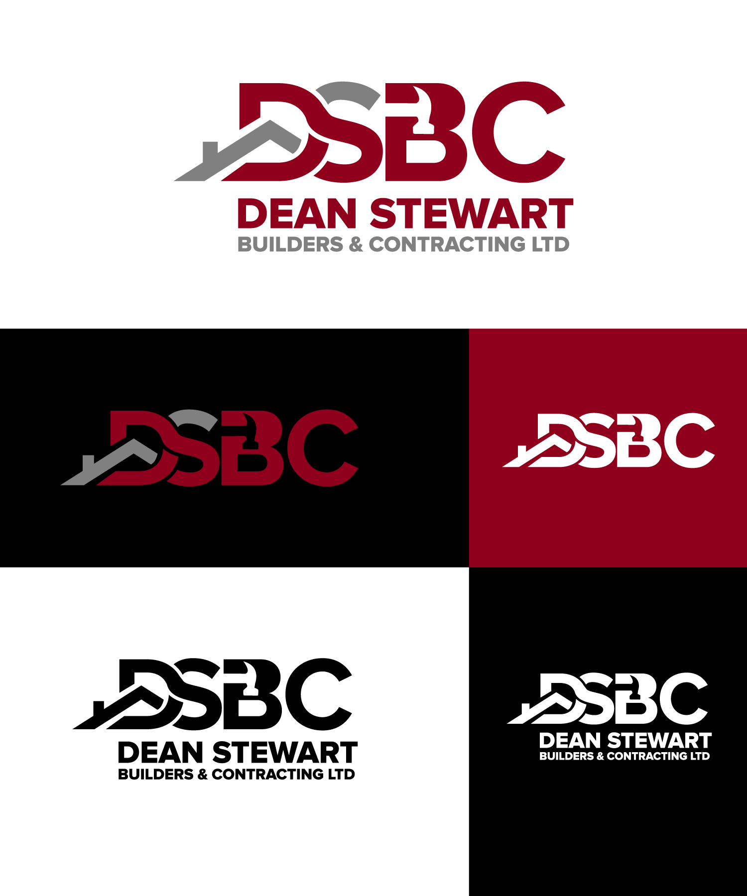 Logo Design by Farhad Kreative for DEAN STEWART BUILDERS AND CONTRACTING.CO.NZ | Design #35965253