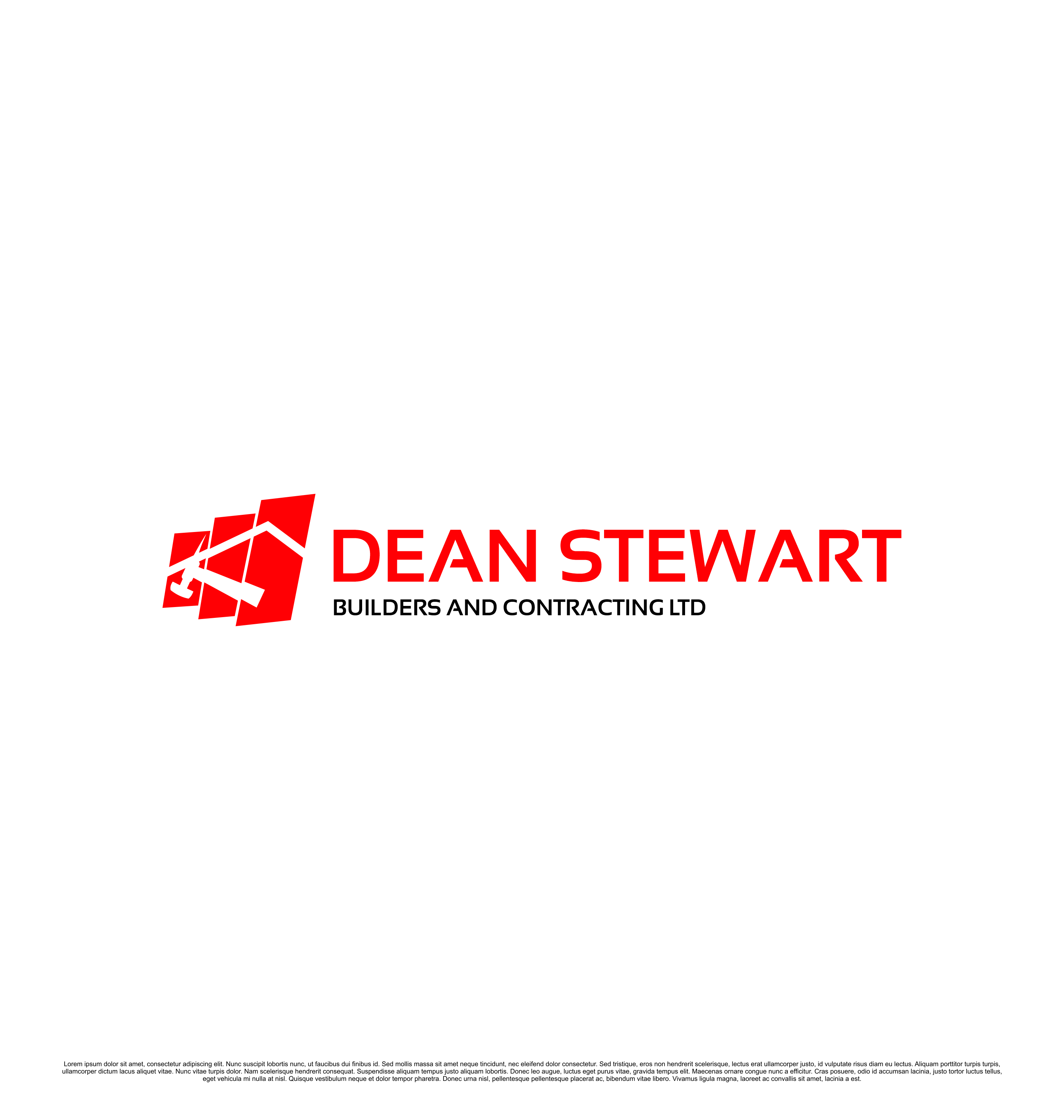 Logo Design by saesean for DEAN STEWART BUILDERS AND CONTRACTING.CO.NZ | Design #35960289