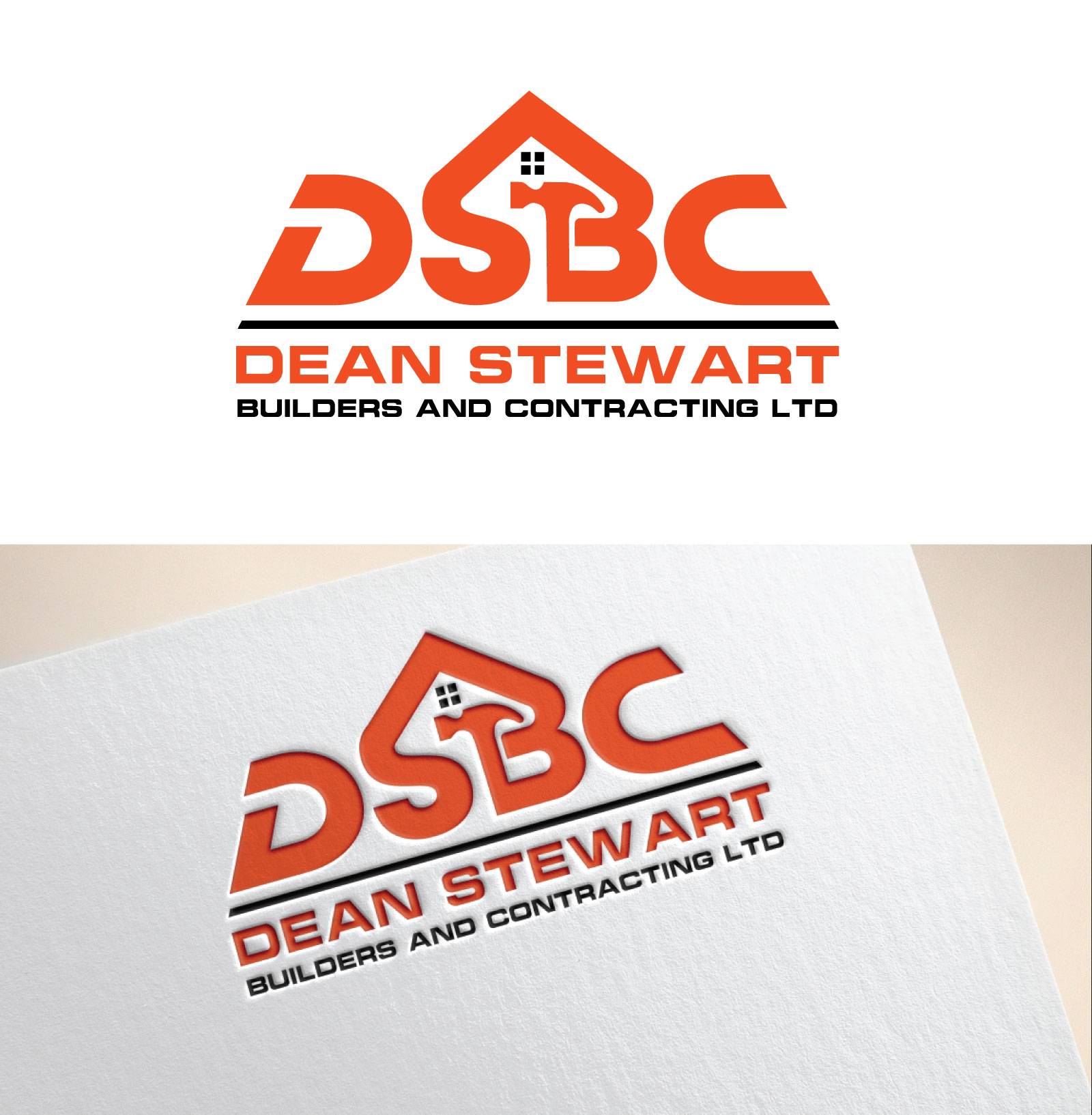 Logo Design by musa-fir for DEAN STEWART BUILDERS AND CONTRACTING.CO.NZ | Design #35952525
