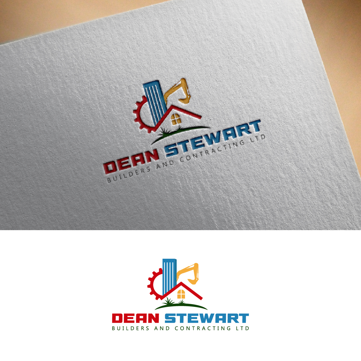 Logo Design by fly  design for DEAN STEWART BUILDERS AND CONTRACTING.CO.NZ | Design #35955857
