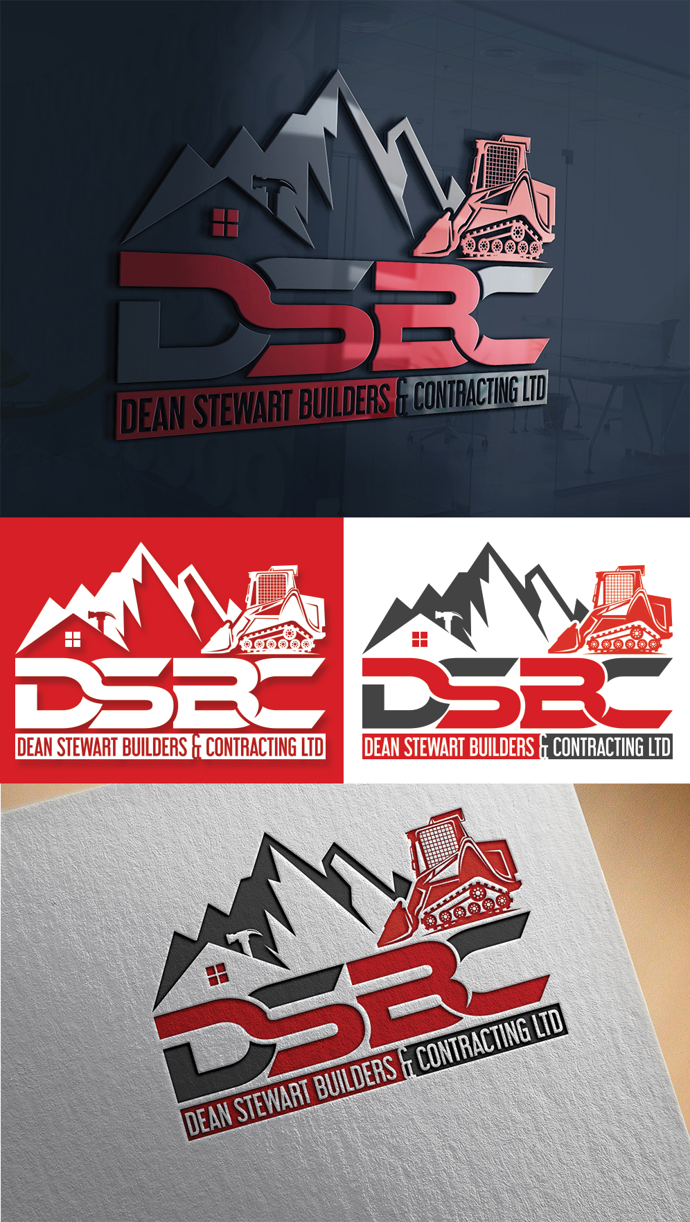 Logo Design by Imran_me for DEAN STEWART BUILDERS AND CONTRACTING.CO.NZ | Design #35975563