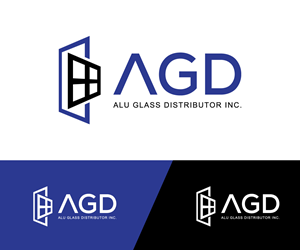 Logo Design by oscar raise for Alu Glass Distributor Inc. | Design: #35974211
