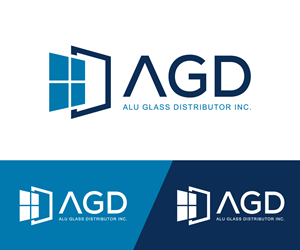 Logo Design by oscar raise for Alu Glass Distributor Inc. | Design: #35974268