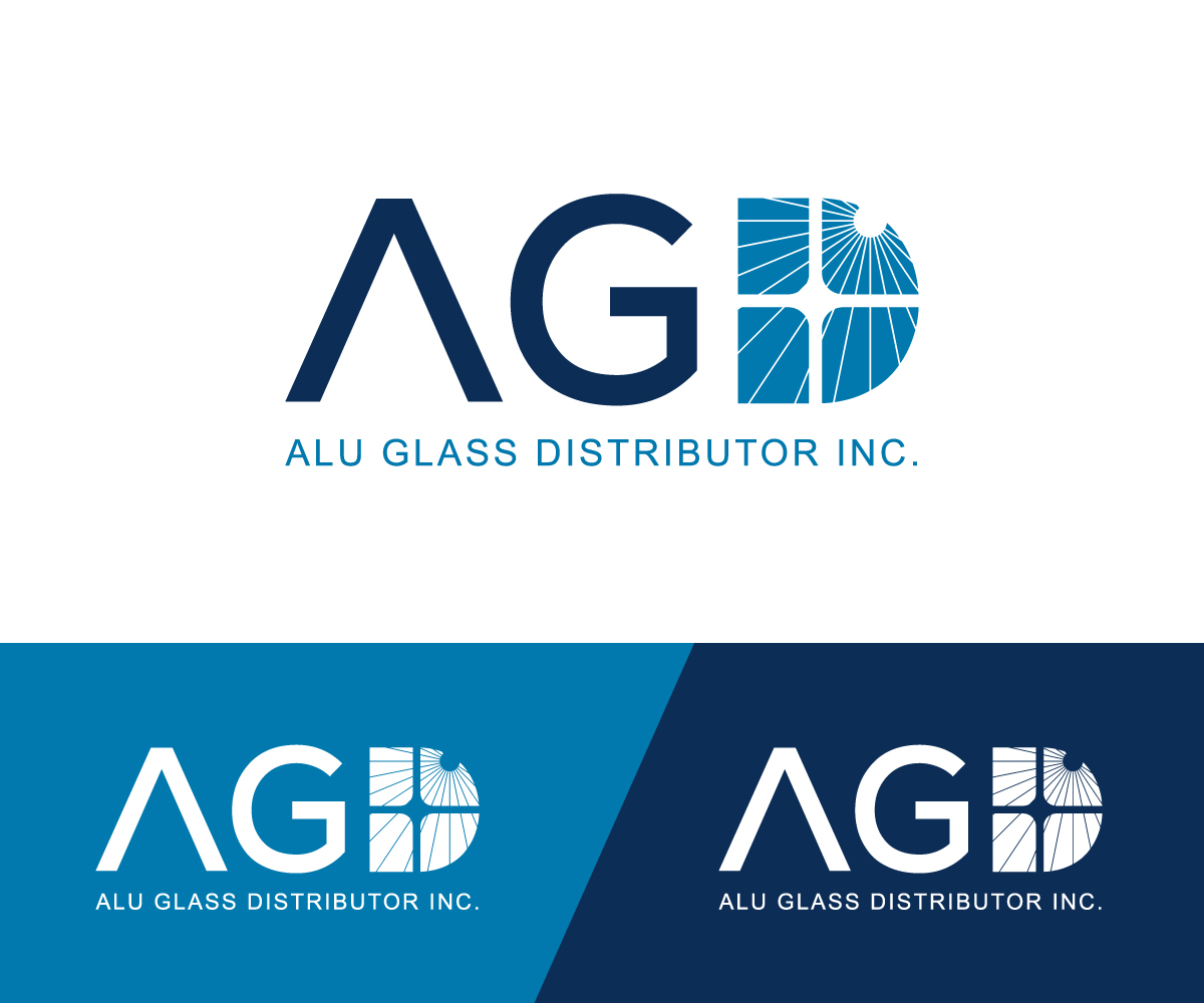 Logo Design by oscar raise for Alu Glass Distributor Inc. | Design #35974330