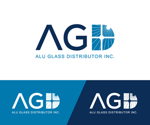 Logo Design by oscar raise for Alu Glass Distributor Inc. | Design: #35974330