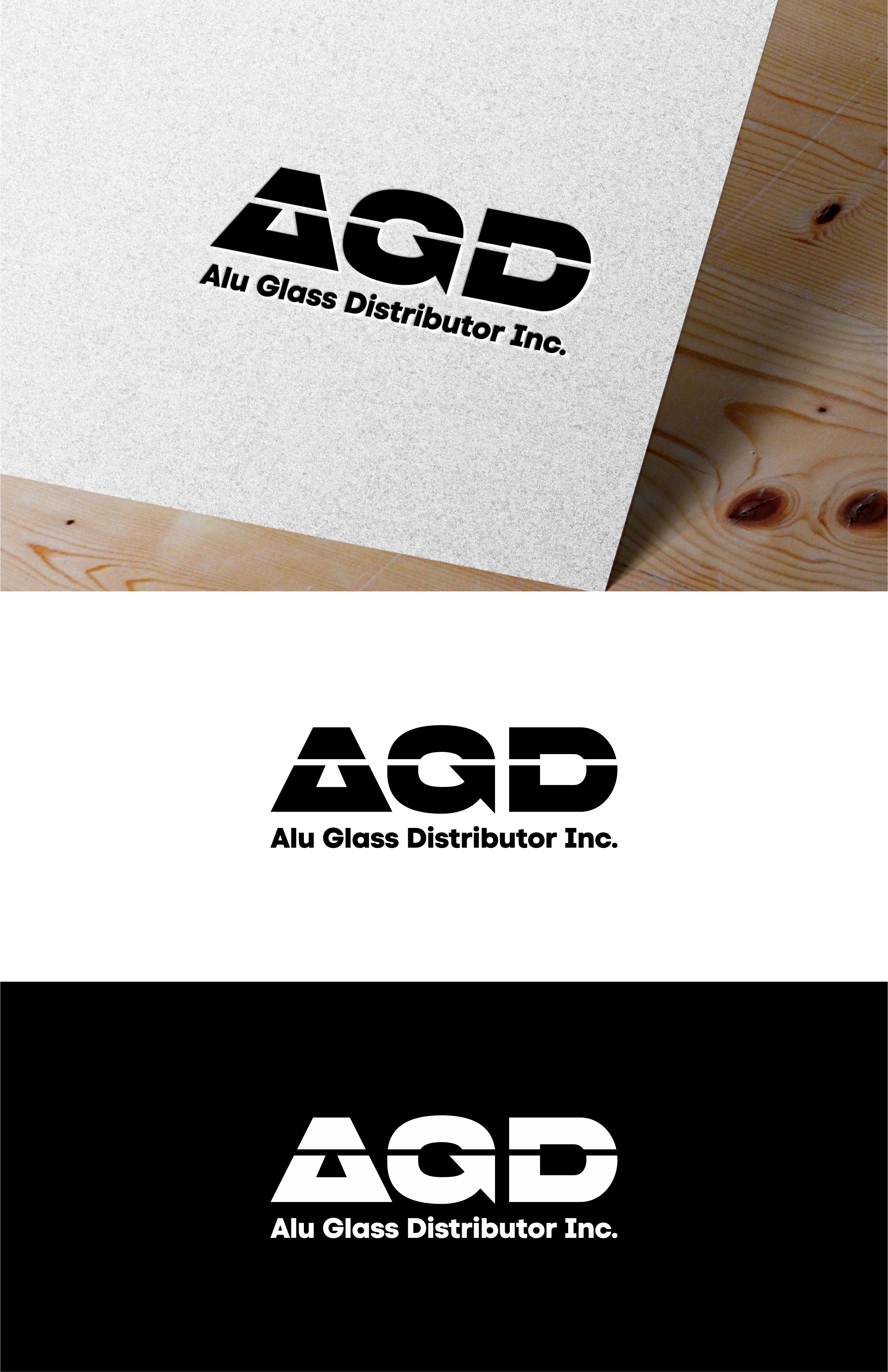 Logo Design by Student_art for Alu Glass Distributor Inc. | Design #35976244