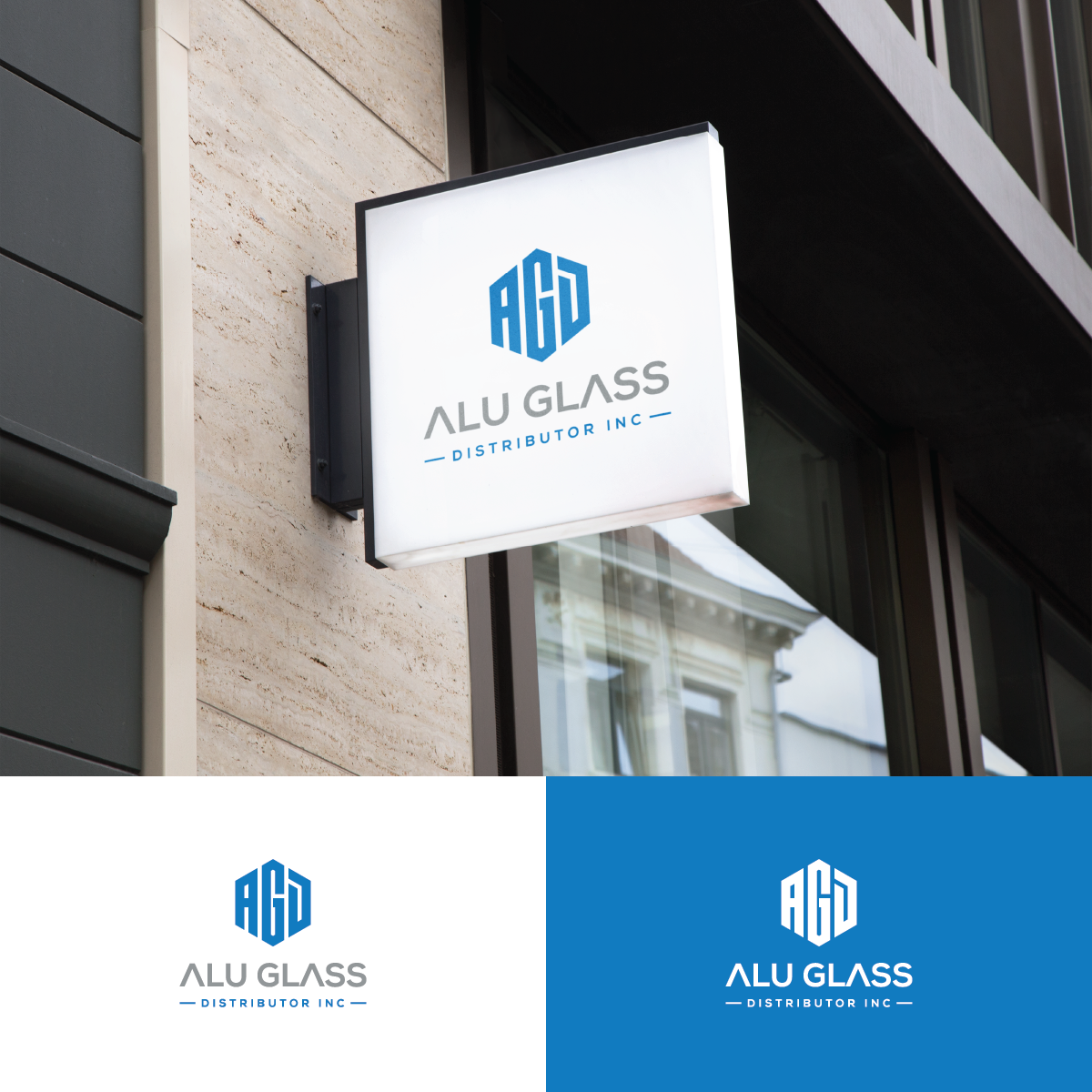 Logo Design by bejobound for Alu Glass Distributor Inc. | Design #35945940