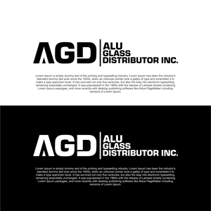 Logo-Design von diego costa für Alu Glass Distributor Inc. | Design: #35943839