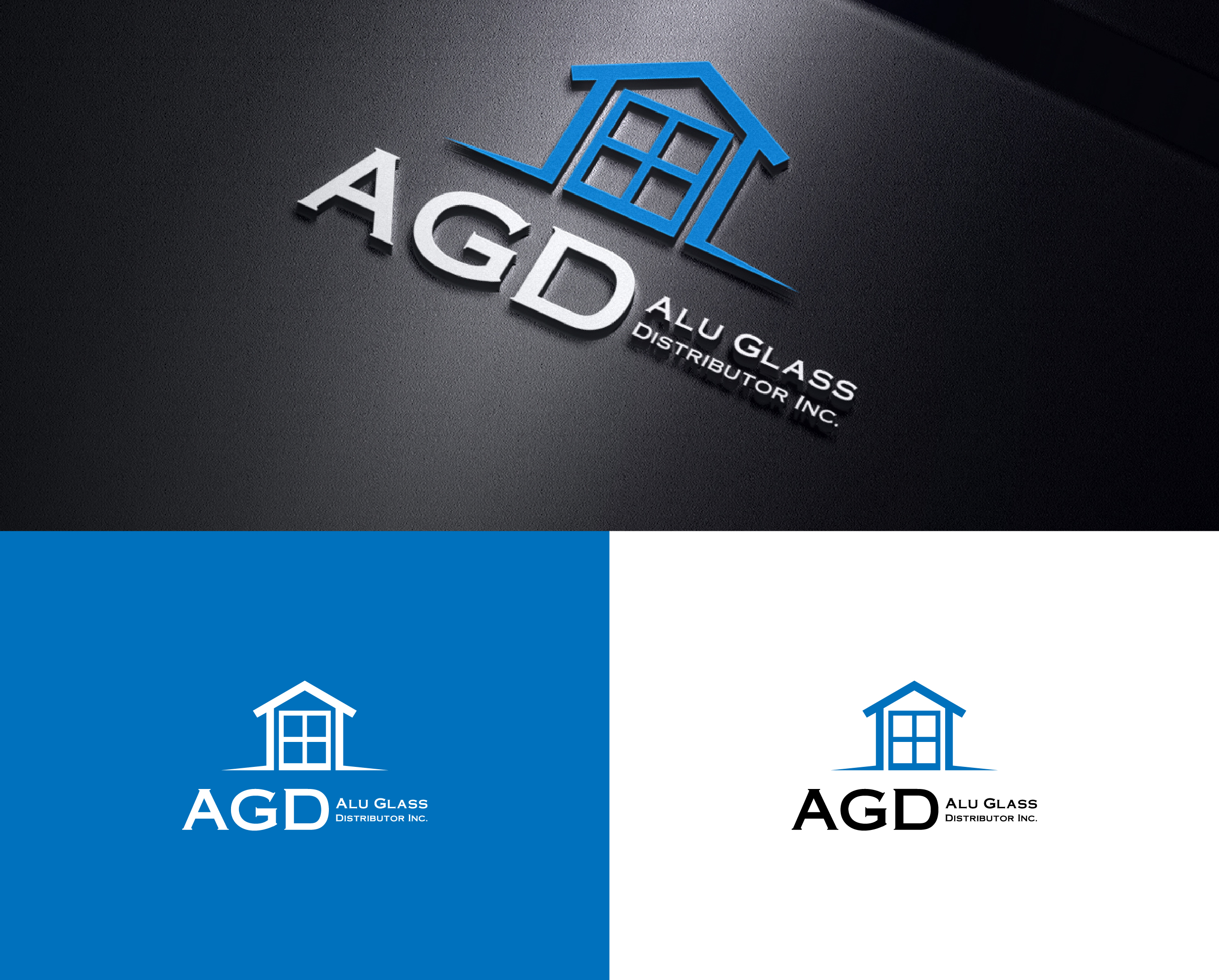 Logo Design by Creative Poli for Alu Glass Distributor Inc. | Design #35941022