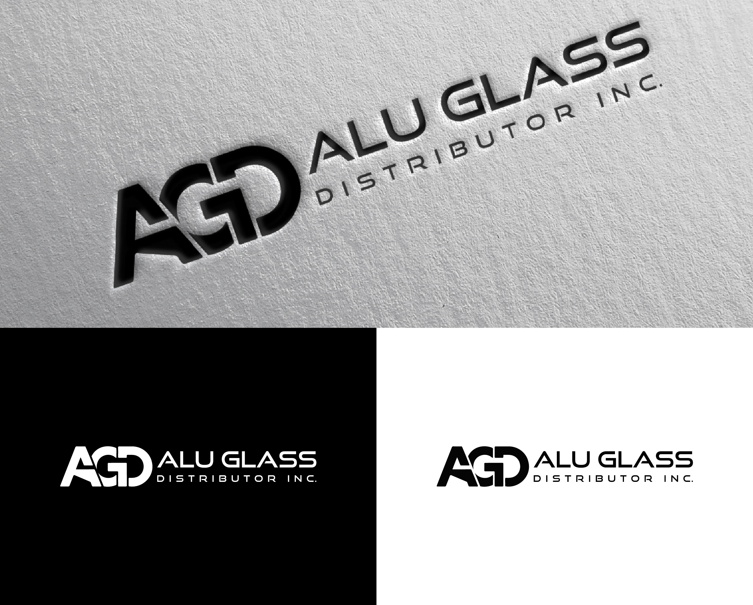Logo Design by Creative Poli for Alu Glass Distributor Inc. | Design #35941298