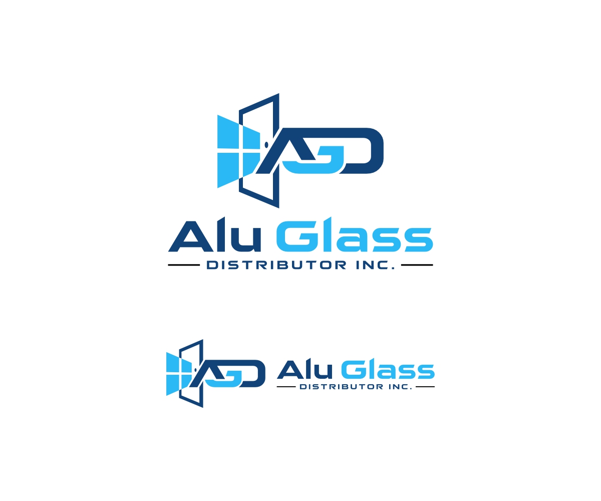 Logo Design by Wa-tinku.Designs for Alu Glass Distributor Inc. | Design #35978321