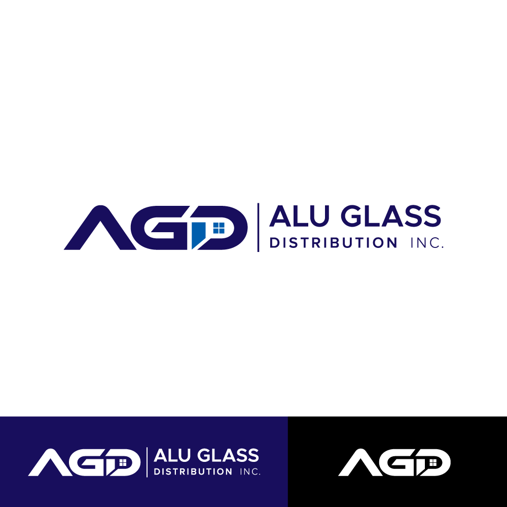 Logo Design by H4R5Z for Alu Glass Distributor Inc. | Design #35976642