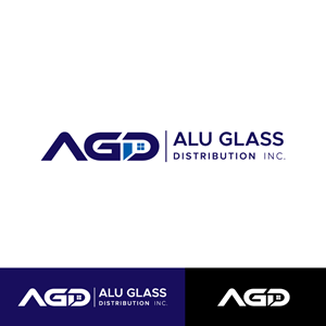 Logo Design by H4R5Z for Alu Glass Distributor Inc. | Design: #35976642