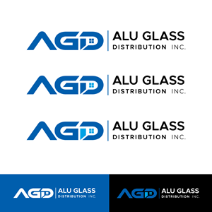 Logo Design by H4R5Z for Alu Glass Distributor Inc. | Design: #35988541