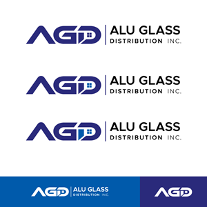 Logo Design by H4R5Z for Alu Glass Distributor Inc. | Design: #35988726