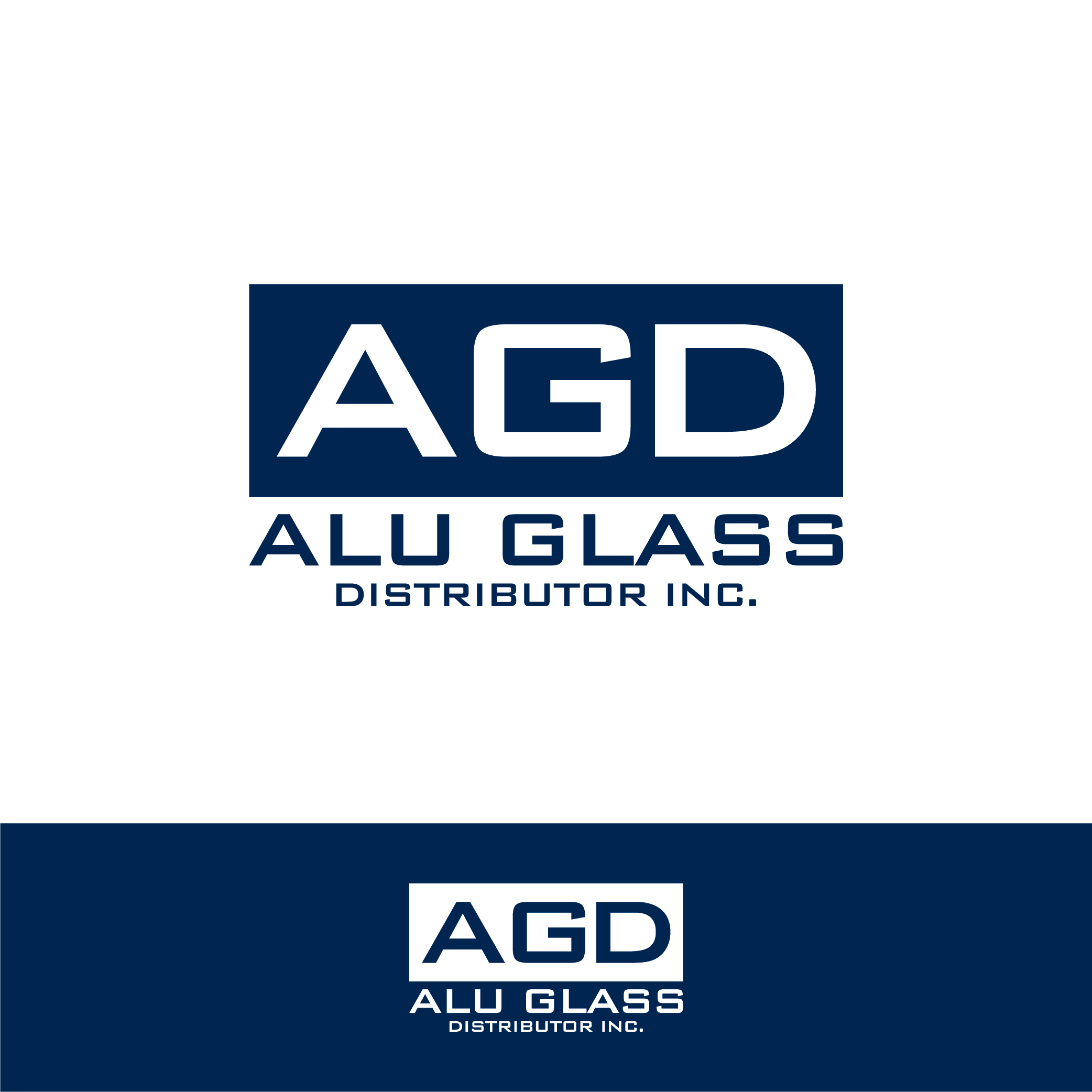 Logo Design by Rin's Gold for Alu Glass Distributor Inc. | Design #35967024