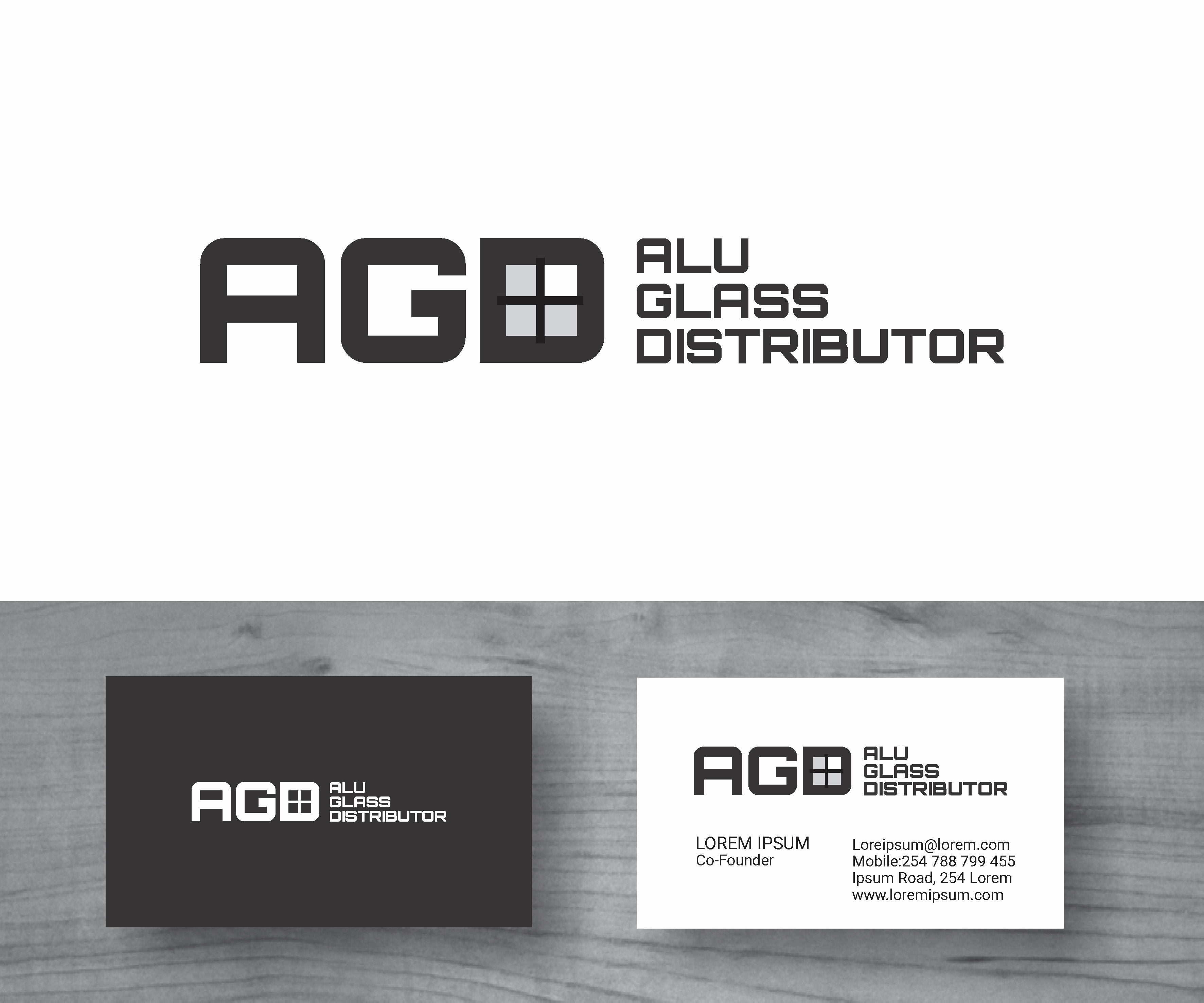 Logo Design by MBARO for Alu Glass Distributor Inc. | Design #35985227