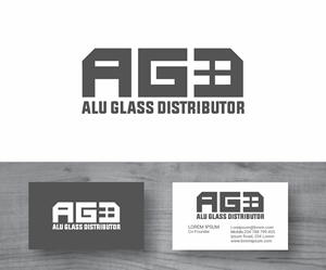 Logo Design by MBARO for Alu Glass Distributor Inc. | Design: #35985231
