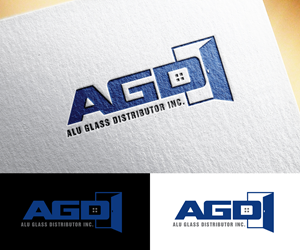Logo Design by step forward 2 for Alu Glass Distributor Inc. | Design: #35943242
